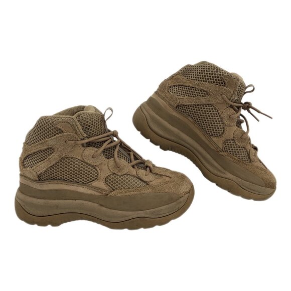 Adidas Beige Lace Up Desert BootsSize 1B for Boys